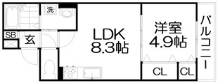 クレアール大久保町の物件間取画像